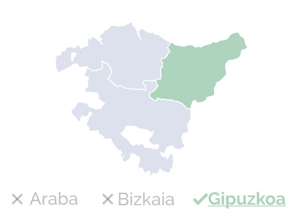 Mapa Gipuzkoa