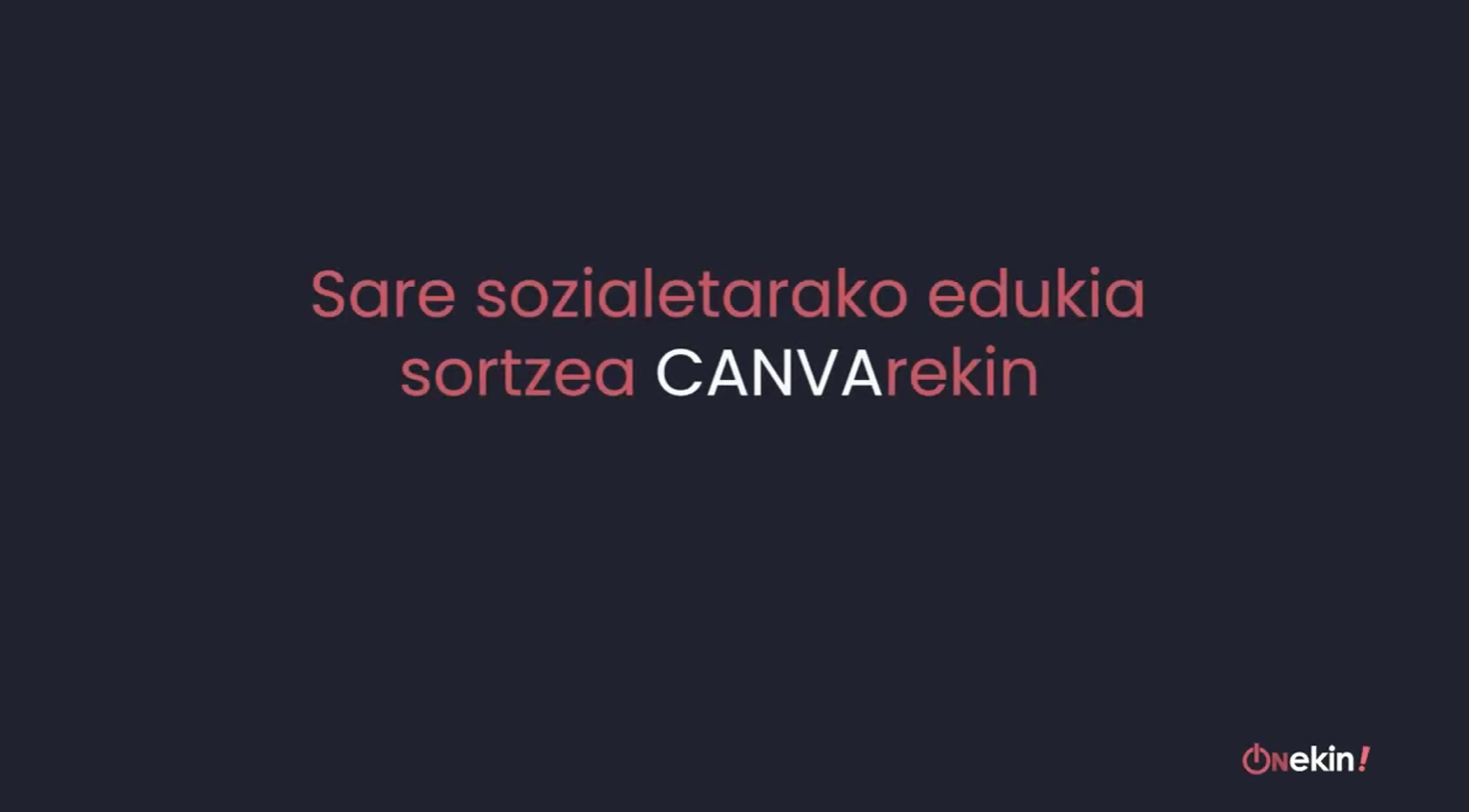 Nola sortu edukia zure sare sozialetarako Canvarekin