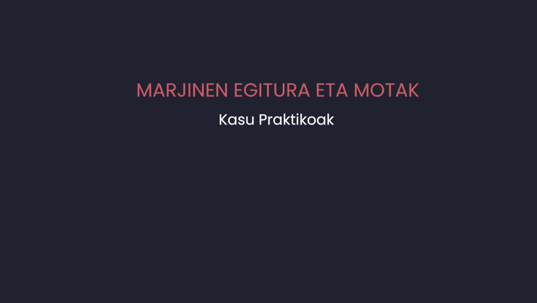 Marjinen egitura eta motak: kasu praktikoak